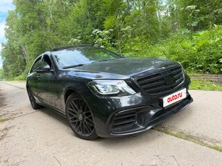 2019 Mercedes-Benz S-Класс 350 d Long VI (W222, C217) Рестайлинг, чёрный, 4500000 рублей, вид 2