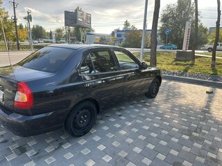 2008 Hyundai Accent ТагАЗ II, чёрный, 330000 рублей, вид 4