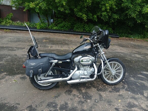 2009 Harley-Davidson Sportster 883, чёрный, 530000 рублей - вид 2