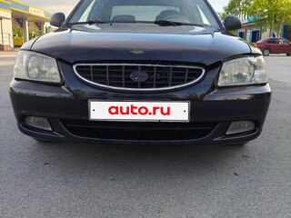 2008 Hyundai Accent ТагАЗ II, чёрный, 200000 рублей, вид 3
