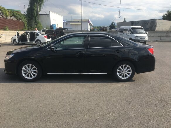 2012 Toyota Camry VII (XV50), чёрный, 1150000 рублей - вид 3