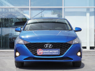 2020 Hyundai Solaris II Рестайлинг, синий, 1530000 рублей, вид 2