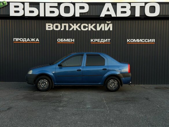 2007 Renault Logan I, синий, 350000 рублей - вид 3