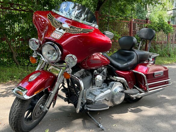 2007 Harley-Davidson Electra Glide, красный, 635000 рублей