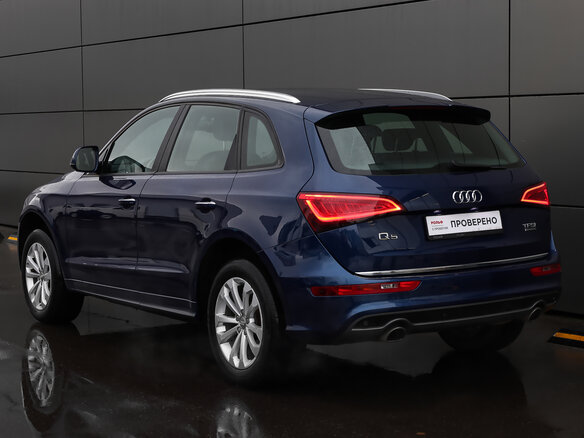 2015 Audi Q5 I (8R) Рестайлинг, синий, 1898000 рублей - вид 6