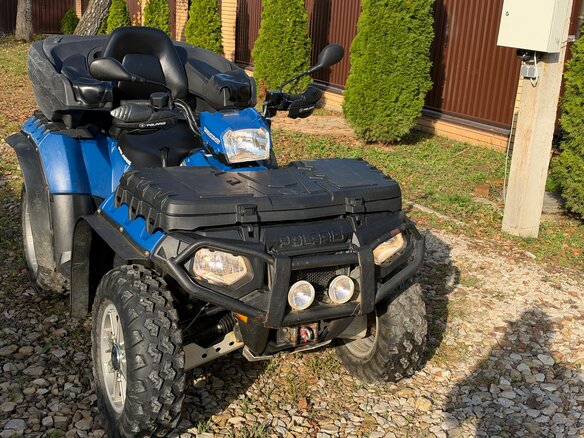 2014 Polaris Sportsman 550, синий, 625000 рублей - вид 8