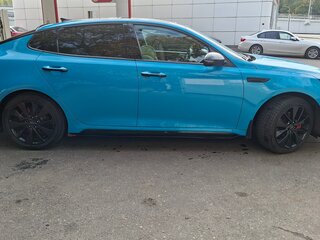 2019 Kia Optima IV Рестайлинг, голубой, 1900000 рублей, вид 4
