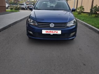 2018 Volkswagen Polo V Рестайлинг, синий, 1149000 рублей, вид 2