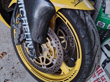 2000 Kawasaki ZX-6R Ninja, жёлтый, 450000 рублей, вид 2