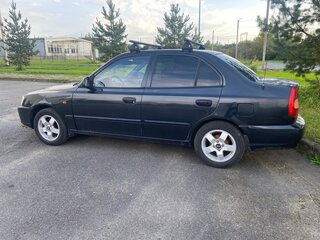 2008 Hyundai Accent ТагАЗ II, чёрный, 350000 рублей, вид 3