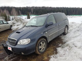 2006 Kia Carnival I Рестайлинг, синий, 780000 рублей, вид 1