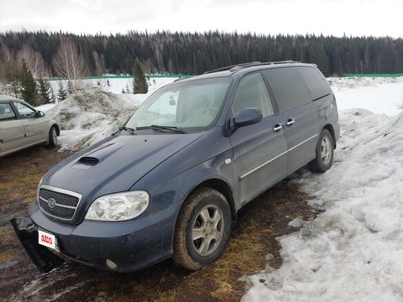 2006 Kia Carnival I Рестайлинг, синий, 780000 рублей
