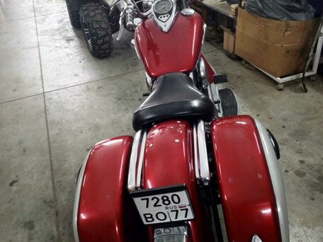 2001 Kawasaki VN1500 Vulcan, красный, 470000 рублей, вид 4