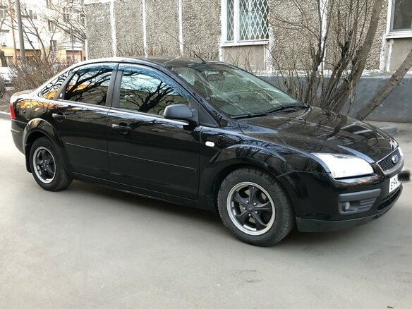 2006 Ford Focus II, чёрный, 570000 рублей
