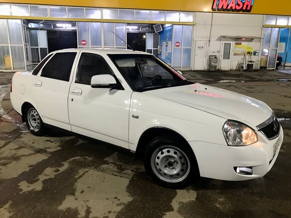 2010 Lada (ВАЗ) Priora I, белый, 380000 рублей - вид 1
