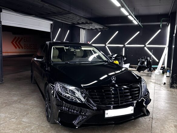 2016 Mercedes-Benz S-Класс 500 Long VI (W222, C217), чёрный, 4500000 рублей