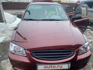 2008 Hyundai Accent ТагАЗ II, красный, 570000 рублей, вид 4
