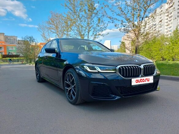 2022 BMW 5 серии 520d xDrive VII (G30/G31/G38) Рестайлинг, чёрный - вид 1