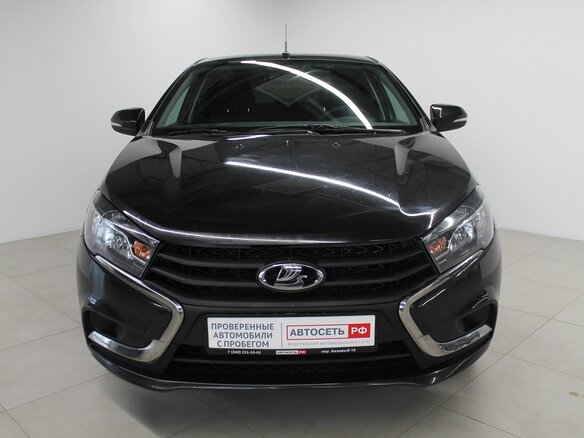 2017 Lada (ВАЗ) Vesta I, чёрный - вид 2
