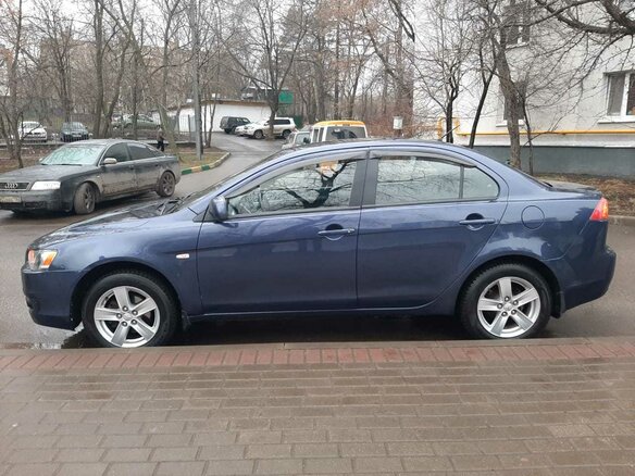 2008 Mitsubishi Lancer X, синий - вид 22