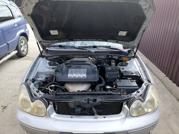 2002 Hyundai Sonata IV (EF) Рестайлинг, серебристый, 400000 рублей - вид 16