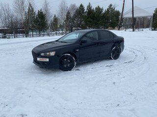 2008 Mitsubishi Lancer X, чёрный, 800000 рублей, вид 1
