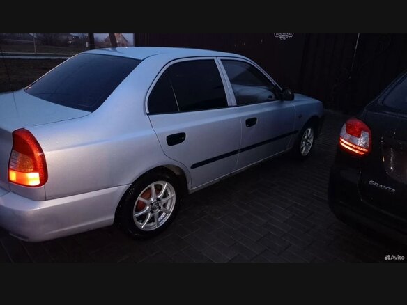 2009 Hyundai Accent ТагАЗ II, серебристый, 380000 рублей