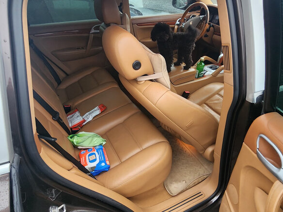 2009 Porsche Cayenne Diesel I Рестайлинг (957), коричневый, 1900000 рублей - вид 22