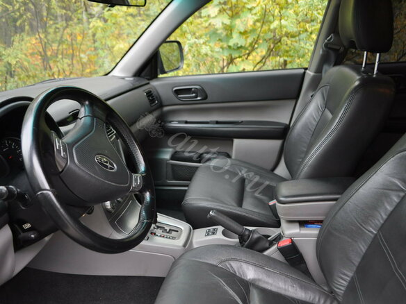 2007 Subaru Forester II Рестайлинг, чёрный - вид 3