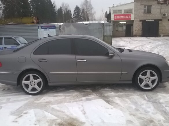 2008 Mercedes-Benz E-Класс 500 III (W211, S211) Рестайлинг, серый - вид 2