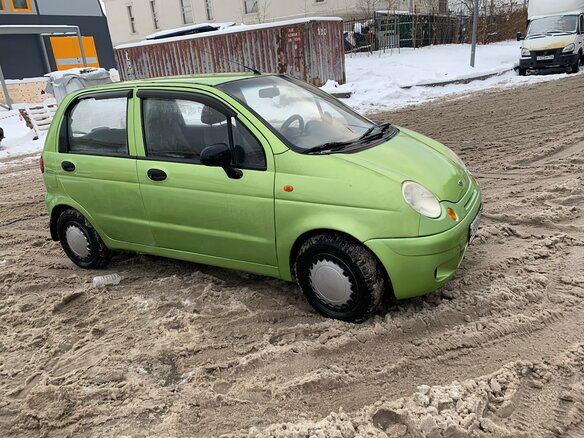 2008 Daewoo Matiz I Рестайлинг, зелёный, 290000 рублей - вид 1