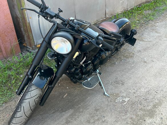 2003 Yamaha XVS400 Drag Star, чёрный, 499000 рублей - вид 4