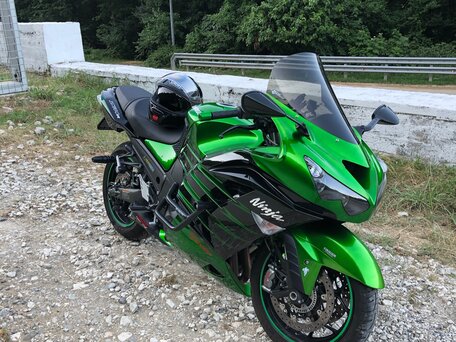 2017 Kawasaki ZZR 1400, зелёный, 1800000 рублей, вид 1