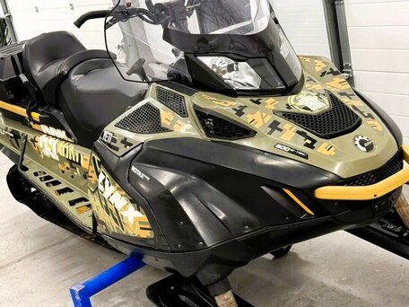 2015 BRP Lynx 69 Yeti Army, зелёный, 1150000 рублей, вид 1