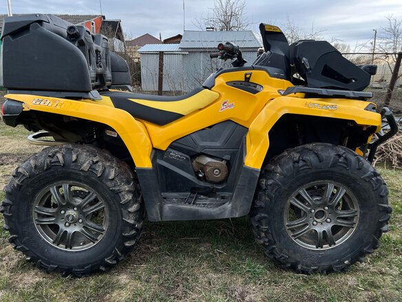 2013 BRP Can-Am Outlander 500, жёлтый, 790000 рублей - вид 8