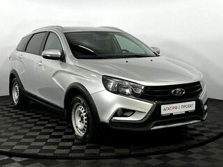 2019 Lada (ВАЗ) Vesta SW Cross I, серебристый, 940000 рублей, вид 4