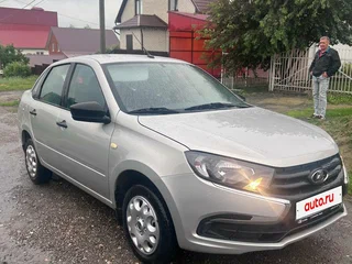 2019 Lada (ВАЗ) Granta I Рестайлинг, серебристый, 495000 рублей, вид 2