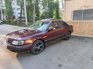 1991 Audi 100 IV (C4), пурпурный, 350000 рублей, вид 1