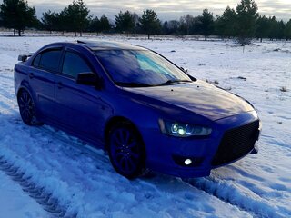2008 Mitsubishi Lancer X, синий, 1150000 рублей, вид 5