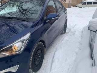 2016 Hyundai Solaris I Рестайлинг, синий, 1200000 рублей, вид 2