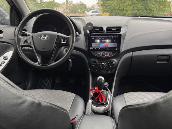 2012 Hyundai Solaris I, синий, 680000 рублей - вид 11