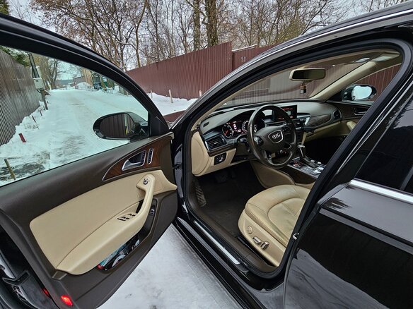 2014 Audi A6 IV (C7) Рестайлинг, чёрный, 3299999 рублей - вид 9