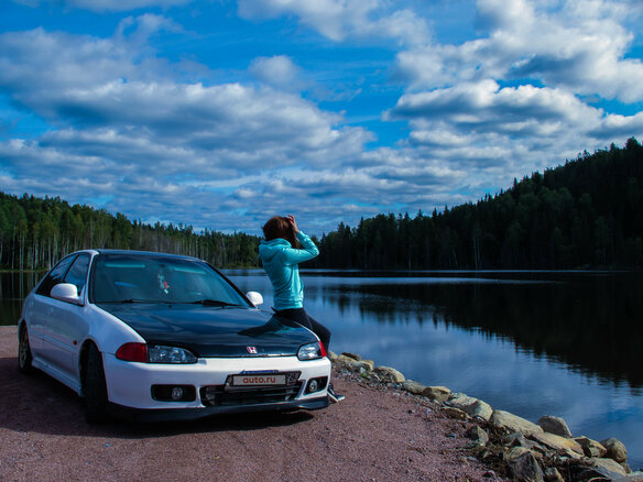 1993 Honda Civic V, белый
