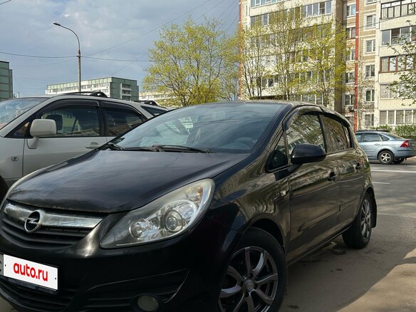 2007 Opel Corsa D, чёрный, 450000 рублей