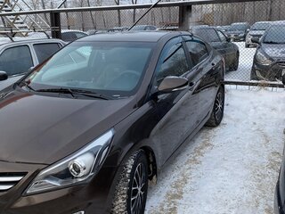 2015 Hyundai Solaris I Рестайлинг, коричневый, 1100000 рублей, вид 1