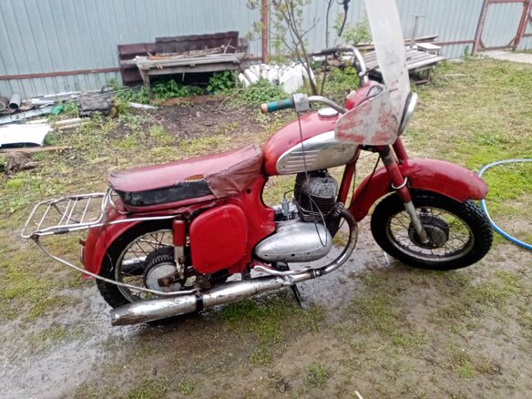 1976 Jawa 350/360, красный, 70000 рублей - вид 2