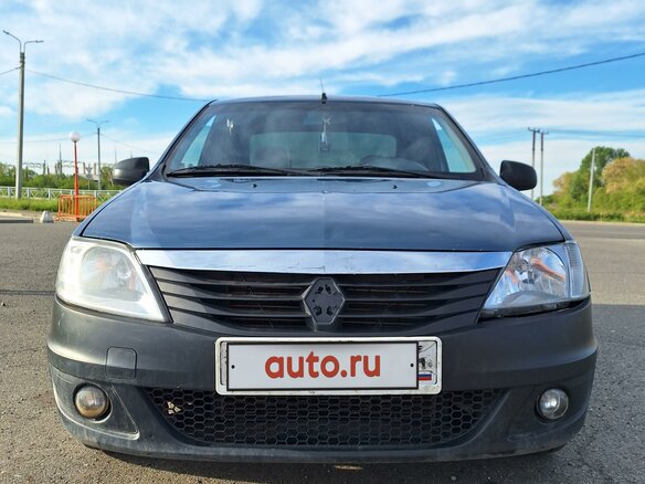 2013 Renault Logan I Рестайлинг, синий, 470000 рублей - вид 3