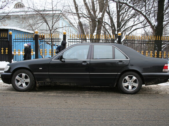 1998 Mercedes-Benz S-Класс 500 III (W140) Рестайлинг, чёрный - вид 3