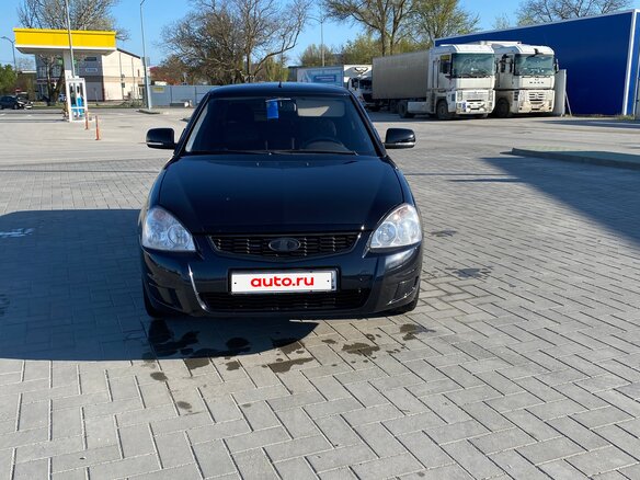 2007 Lada (ВАЗ) Priora I, чёрный, 350000 рублей - вид 1