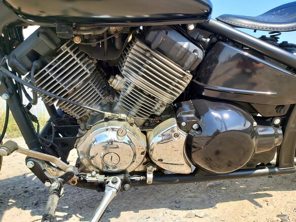 2000 Yamaha XVS400 Drag Star, чёрный, 385000 рублей - вид 15